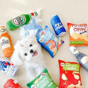 צעצוע לחיות מחמד ידידותי לסביבה אינטראקטיבית מאוד פופולרי מאוד פופולרי צ 'יפס גלידה קטיפה צעצוע - Product Image 3