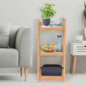 Estante de Almacenamiento de Baño Moderno de Bambú, Tipo Soporte, Multifuncional, para Sala de Estar, Dormitorio, Cocina, Ahorro de Espacio - Product Image 2