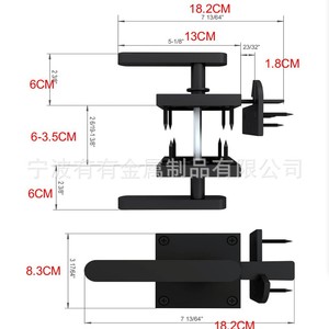Loquet de porte noir double face en acier robuste pour portail de clôture, utilisation extérieure - Product Image 5