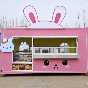 Carrito de Comida Móvil con Temática de <span class=keywords><strong>Conejos</strong></span> - Puesto de Venta Comercial con Marca Personalizada, Ideal para Parques Temáticos, Venta Ambulante y Eventos Temáticos - Product Image 3