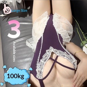 Lingerie Ukuran Besar, Gaun Renda Prancis, Membuat Payudara Kecil Terlihat Lebih Besar, Seksi dan Memikat, Bodysuit yang Mengecilkan Pinggang - Product Image 4