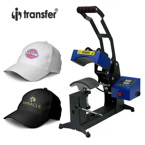 Kolay basın manuel ısı basın makinesi şapka kumaş süblimasyon tasarım Transfer baskı Logo basın makinesi