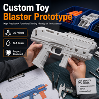 Prototype de cadre de blaster de jouet imprimé en 3D sur mesure, résistant aux chocs, modèle en résine SLA pour l'assemblage de jouets