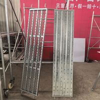 Planche d'échafaudage en acier Q235B avec crochets, plateforme de marche métallique pour travaux de construction