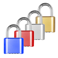 XMM-8083 gros haute qualité 4 chiffres combinaison cadenas en alliage de Zinc laiton couleur acier manille bas mot de passe verrouillage de sécurité
