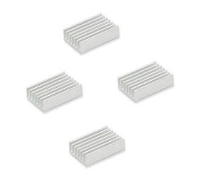 Alta calidad 10pcs 20x14x6mm disipador de calor de aluminio Raspberry <span class=keywords><strong>PI</strong></span> de aleta de refrigeración amplificador enfriador de plata personalizado IC del radiador de la Junta - Product Image 3