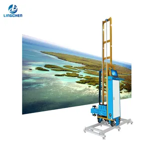 LC-A2 wheeled 3D wall printer Large equipment vertical Painting robot automatic drawing painting by numbers Wall Painter