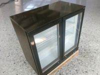 105L porte unique refroidisseur de bouteille affichage commercial vitrine boisson réfrigérateur barre arrière refroidisseur petit refroidisseur