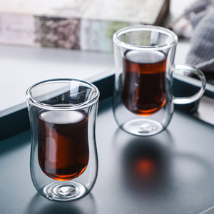 Tazas de Café Pequeñas y Bonitas de 80 ml, Vaso de Vidrio de Borosilicato Alto para Beber Café, Agua, Jugo, Bebidas, Uso Doméstico - Product Image 3