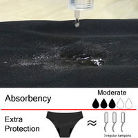 Celana Dalam Anti Bocor Seamless 4 Lapis untuk Menstruasi, Bahan Sutra Es, Bernapas, Antibakteri, Celana Dalam Fisiologis