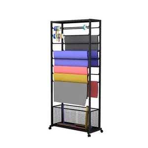 Novo ferro forjado fita prateleira Organizador flor embalagem papel rack armazenamento display stand flor loja suprimentos prateleira