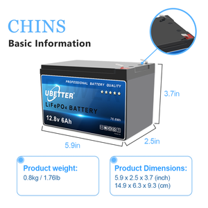 Baterai LiFePO4 Slimline 12V 6AH 7AH 10AH Deep <span class=keywords><strong>Cycle</strong></span> untuk RV, Mobil Mainan, Kapal, Penyimpanan Rumah, Tahan Air, BMS, Baterai Isi Ulang - Product Image 2