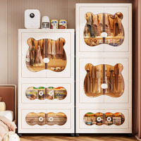 Armoire de rangement pliable YBJ-G0265B, armoire pour enfants, armoire de rangement pour vêtements de chambre à coucher, armoire de rangement pour jouets de bébé