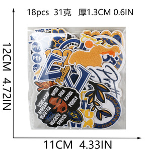 Đen Độc Lập Ngày Thêu Vải Vá Môi Thư Con Dấu Sắt Trên Vải Cho Hàng May Mặc Tóc Xoăn Và Túi Vá - Product Image 2