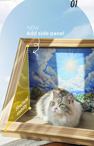 ของเล่นแมวแบบติดผนัง ทนทานต่อการขีดข่วน เป็นมิตรกับสิ่งแวดล้อม ทำจากกระดาษ สำหรับทุกฤดูกาล - Product Image 2