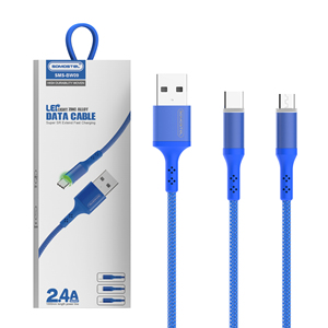 Somostel bw09 nhà máy bán buôn Kẽm hợp kim Vải Bện nhanh phí Cáp Tipo C 2.4A Cáp USB Para celular Cabos de dados - Product Image 6