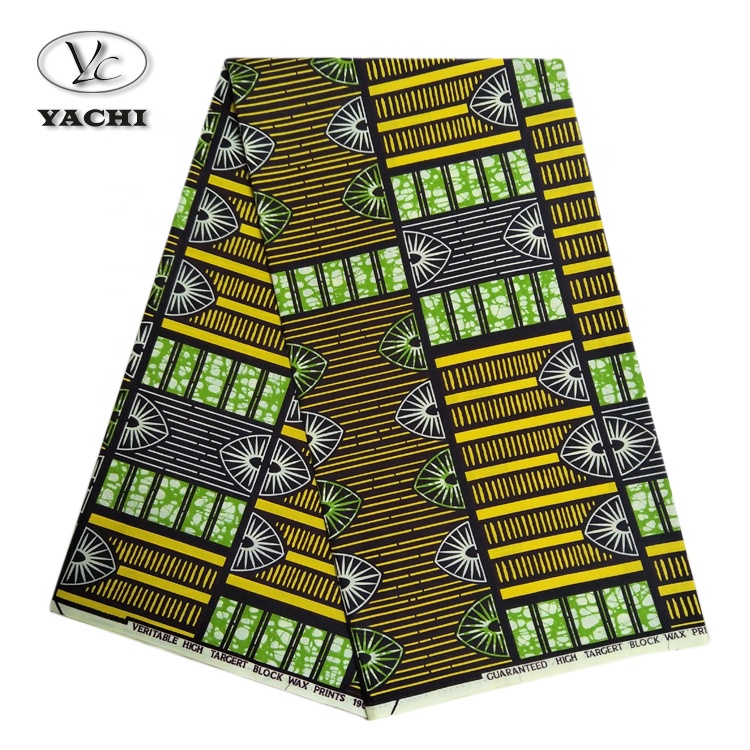 Yachitex High Quality 100% Cotton Ankara Wax Print Fabric for Clothes