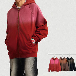 LY personalizado hombres Vintage francés Terry Sudadera con capucha de gran tamaño 100% algodón sol desteñido ácido lavado desgastado 550 Gsm bordado invierno - Product Image 1