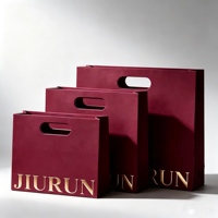 Sac Cadeau en Papier de Luxe Élégant avec Poignée Découpée, Sac Fourre-Tout Personnalisé pour Mariage et Fêtes, Emballage Cadeau en Papier avec Logo Personnalisé