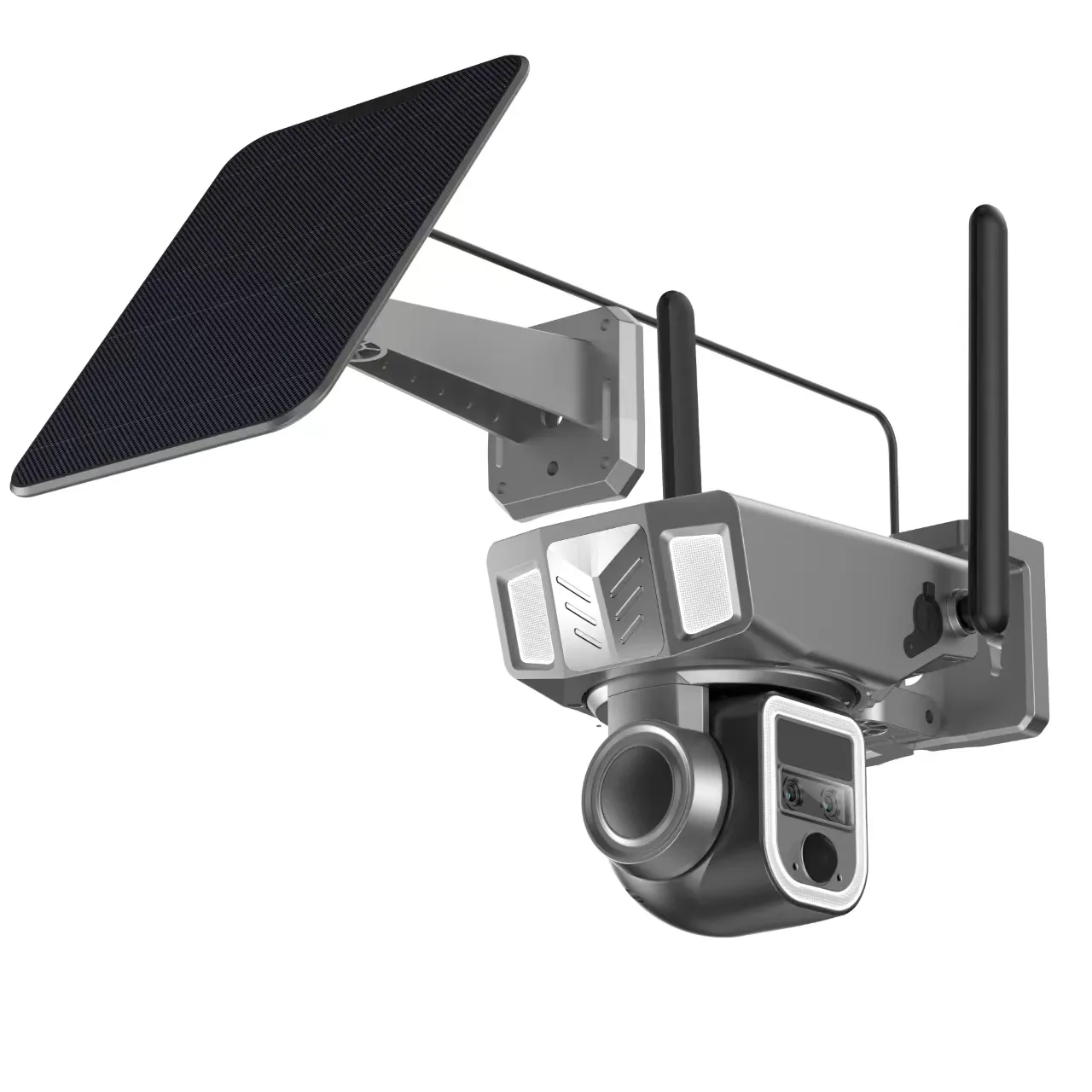 20X 2K Dual Lens Außen überwachung Solar Wireless Security Wifi 4g Dual Ip CCTV Solar kamera