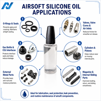 Huile pour airsoft pour joints toriques, valves, lubrification d'interface CO2, bouteille personnalisée, étiquette privée