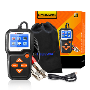 공장 최고의 자동 도구 3 볼트 오토바이 배터리 테스터 Konnwei kw650 지능형 배터리 테스터 - Product Image 6