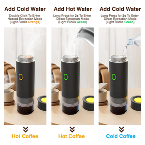 Cafetera Portátil de 20 Bares, Máquina de Espresso con Calentador de Agua, Cafetera Portátil USB, Café en Polvo, Cápsulas Pequeñas y Grandes, Máquina de Espresso - Product Image 2