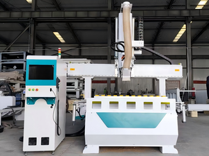 4Axis WoodWorking <strong>Solid</strong> Wood MDF ATC CNC Router Wooden Door Furniture Cabinet ATC CNC Engraving Craving Machine with PLC Control - Product Image 4