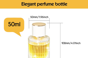 Custom Square <b>Empty</b> 30ml 50ml 100ml Luxury Perfume <b>Bottle</b> Men <b>Spray</b> Vertical Stripe Screen Printed Pump Sprayer - Product Image 3