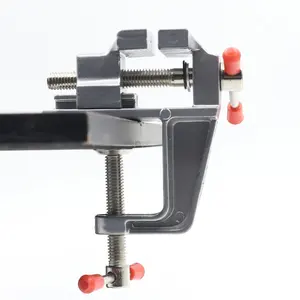 Aluminum Miniature Small Jewelers Hobby Clamp On Table Bench Vise Mini Tool Vice Muliti-Funcational