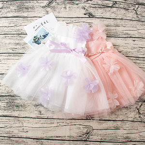 ชุดเดรสเด็กผู้หญิงสไตล์จีนแบบใหม่สำหรับงานปาร์ตี้ลายดอกไม้ - Product Image 1