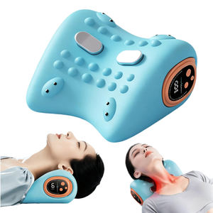 Masajeador de Cuello <span class=keywords><strong>Shiatsu</strong></span> con Calor, Masaje Eléctrico para Hombros y Cervicales, Almohada de Masaje de Tejido Profundo, Estirador de Cuello Calefactado - Product Image 1