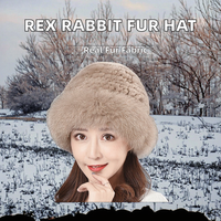 Chapeau en fourrure de lapin Rex pour femmes, chaud pour l'hiver, brodé à la main, réglable, durable, couleur personnalisée, haute qualité, pour usage extérieur
