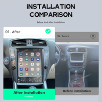 Radio de coche para Lexus IS250 IS300 IS200 IS220 IS350 2004-2012 Tesla pantalla automotriz Multimedia Carplay Android 13 4G WIFI