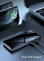 Banque d'Alimentation Double USB A23 Tendance de Haute Qualité 10000mAh 20000mAh, Charge Rapide, Fine avec Entrée Micro USB 10W, Cadeau Promotionnel