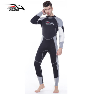 Traje de buceo Keep Diving de 3 mm de una pieza para hombre, traje de neopreno de manga larga para buceo, natación, invierno - Product Image 5