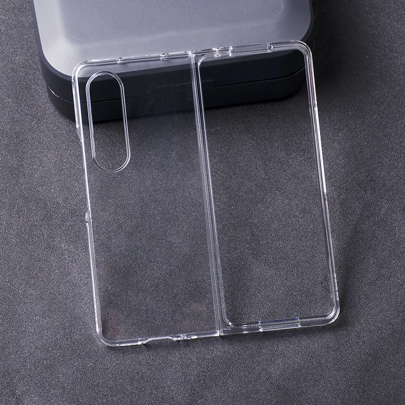 PC Phone Case for Samsung Galaxy Z Fold4 Transparent Hard PC Cover for Z Fold 4