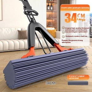 Ménage <span class=keywords><strong>collodion</strong></span> épaissi mains libres auto-vidage éponge pliante serpillière en deux - Product Image 1
