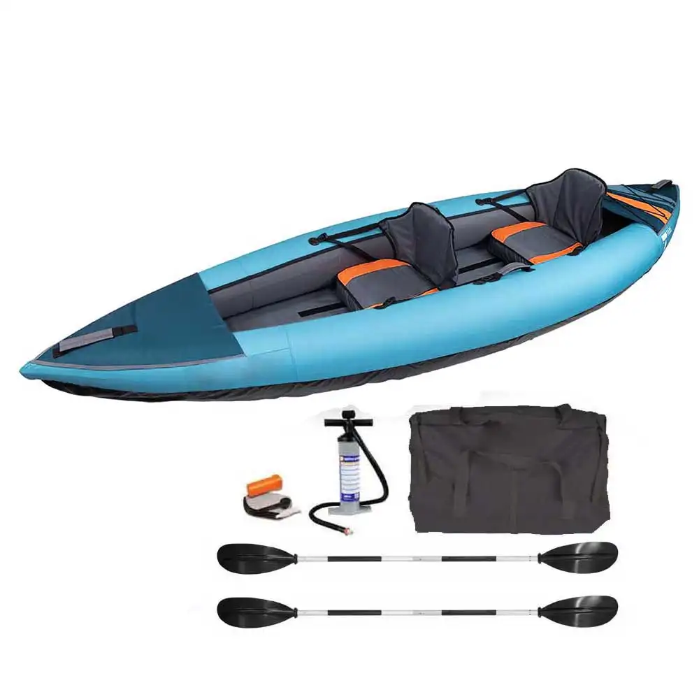 Nouveau Kayak gonflable en PVC à point de chute, personnalisation pour 2 personnes, canoë Kayak à point de chute, Kayak gonflable