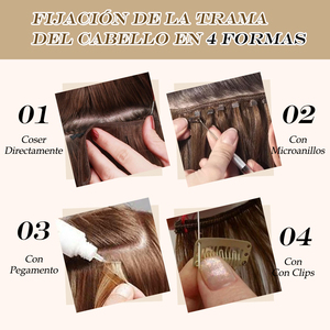 ผมแท้ธรรมชาติแบบเวฟ 100 กรัม ขายส่ง แบบมัด 100% ผมบราซิลแบบไม่ผ่านกระบวนการ  แบบมัดสองชั้น - Product Image 5