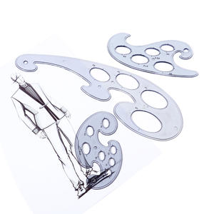 Plantillas <span class=keywords><strong>de</strong></span> Dibujo Reutilizables FOSKA, <span class=keywords><strong>Regla</strong></span> <span class=keywords><strong>de</strong></span> Dibujo Transparente Gris, Juego <span class=keywords><strong>de</strong></span> 3 Piezas <span class=keywords><strong>de</strong></span> Curvas Francesas <span class=keywords><strong>de</strong></span> Plástico para Proyectos Escolares o Domésticos - Product Image 1