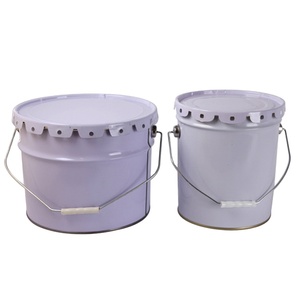 Promotion 20L seau en métal personnalisé imprimé fer blanc avec couvercle et poignée matériau respectueux de l'environnement - Product Image 1