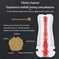 Männlicher Masturbationsbecher Automatisches Saugen Echte Orale Vagina-Saugvibrator Masturbator Sexspielzeug für Männer Blowjob-Vibrationsmaschine