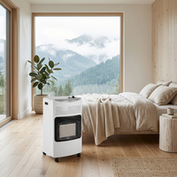 Chauffage au gaz infrarouge céramique haute puissance 4,2 kW sur roues, portable, autonome, GPL, pour usage domestique, économie d'énergie, protection contre la surchauffe
