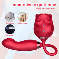 Top-Angebot: 2-in-1 Rosen-Saugnapf-Vibrator – G-Punkt- und Kitzlerstimulator für die Masturbation der Frau