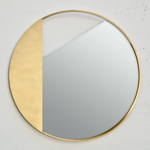 Cadre de miroir mural en métal laiton antique - Product Image 5