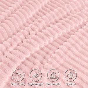 Venta al por mayor Sherpa manta Conjunto personalizado Super suave lujoso felpa esponjosa 2PLY <span class=keywords><strong>esquimal</strong></span> personalizado franela felpa Sherpa manta tiro - Product Image 3