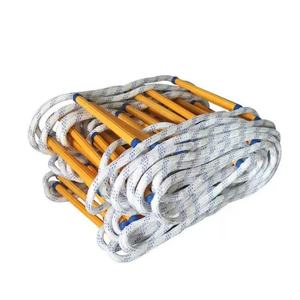 Échelle en résine polyester souple pour évacuation de sécurité, échelle de corde antidérapante pour évacuation d'urgence en cas d'incendie, entraînement - Product Image 6