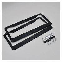 En gros personnalisé galvanoplastie surface lisse en plastique voiture cadre de plaque d'immatriculation couverture de plaque de voiture pour la taille américaine standard