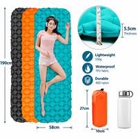 Matelas de couchage gonflable AeroMara TPU 190x58x5.5cm pour une personne, en nylon 40D 550g, pliable et léger, pour le camping et la randonnée